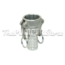 Part C 1.5" Domestic Camlock Fitting - Dixon/Bayco (Female Camlock x Hose Shank) - Aluminum