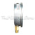 4" Gauge - Liquid Filled 30-0-30 Bottom Mount - Side View