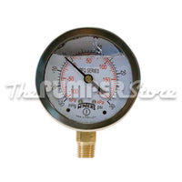 2.5" Gauge - Liquid Filled 30-0-30 Bottom Mount
