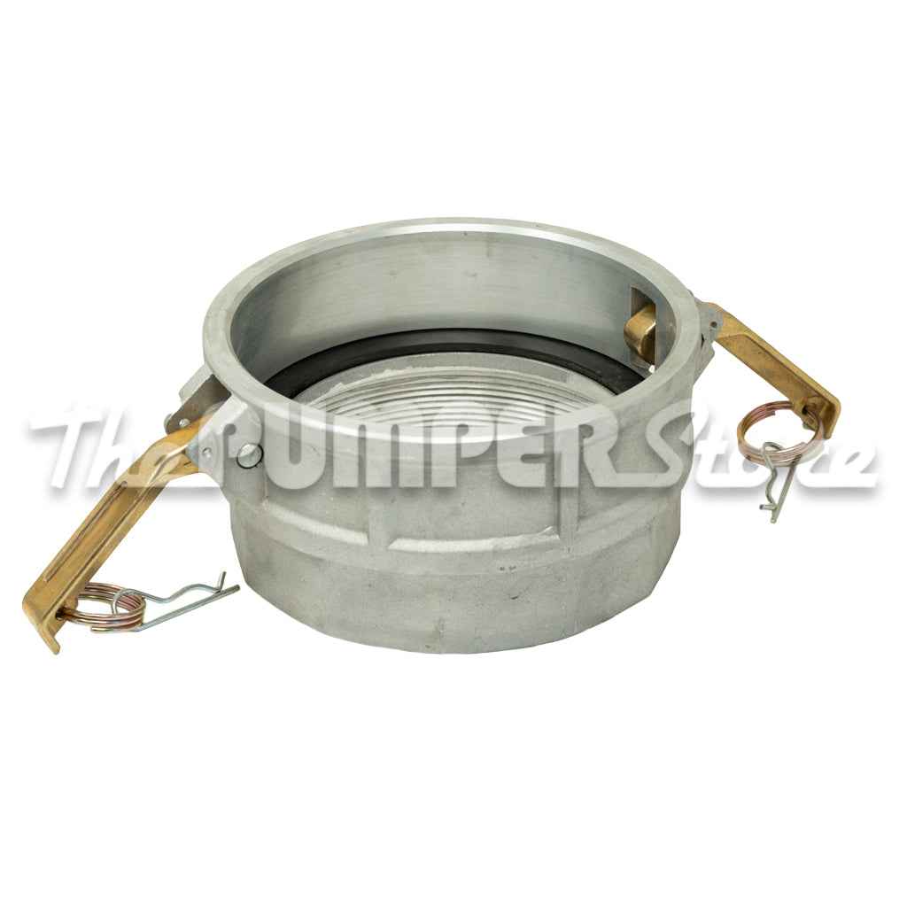 Stainless Steel 316 Type A Trash Pump Adapter, Female Pipe Thread X Male Camlock, Cam And Groove Hose Fitting, 2 Inch, 250 PSI, -150°F To 500°F