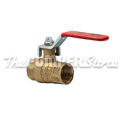RIV Brand NPT x NPT Ball Valve 0.5" - Brass