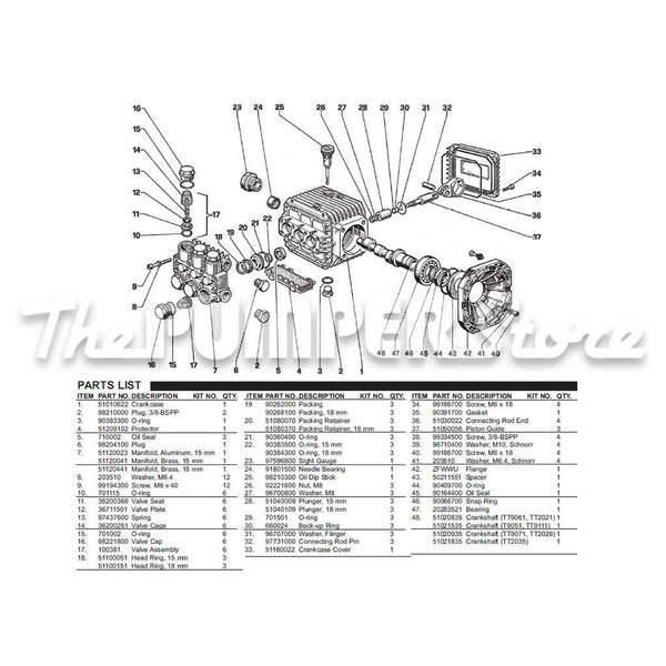 General Pump T9051EBF Pressure Washer Pump