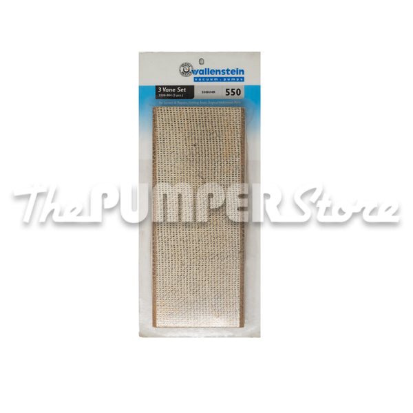 Wallenstein Model 553H/HR Vacuum Pump Vanes (3 Vane Set)